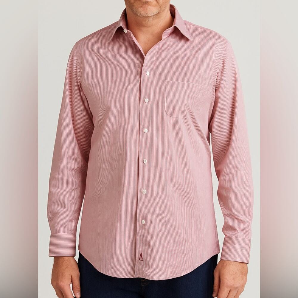 Nordstrom Men's Casual Striped Button-up Shirt size 16 1/2